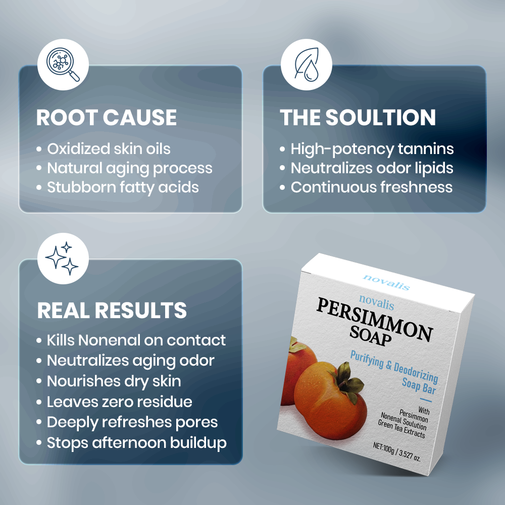 Novalis Persimmon Deodorizing Soap
