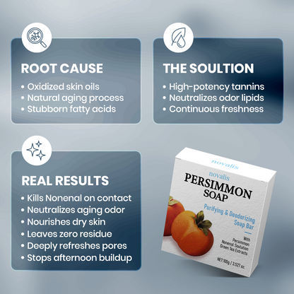 Novalis Persimmon Deodorizing Soap